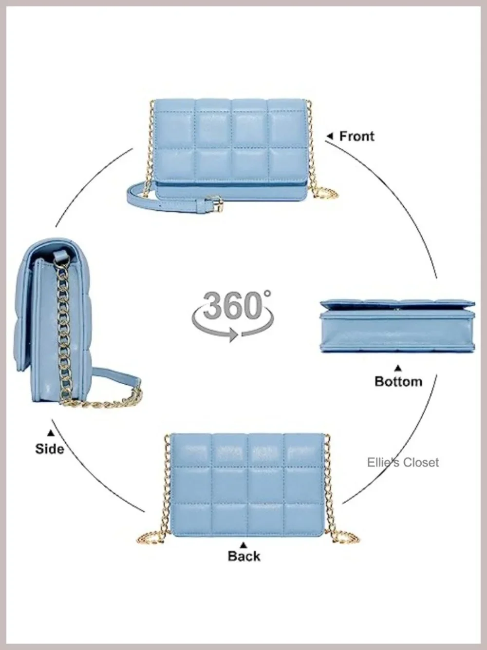 Small Crossbody Bag for Women PU Leather Wallet Purse with Credit Card Slots